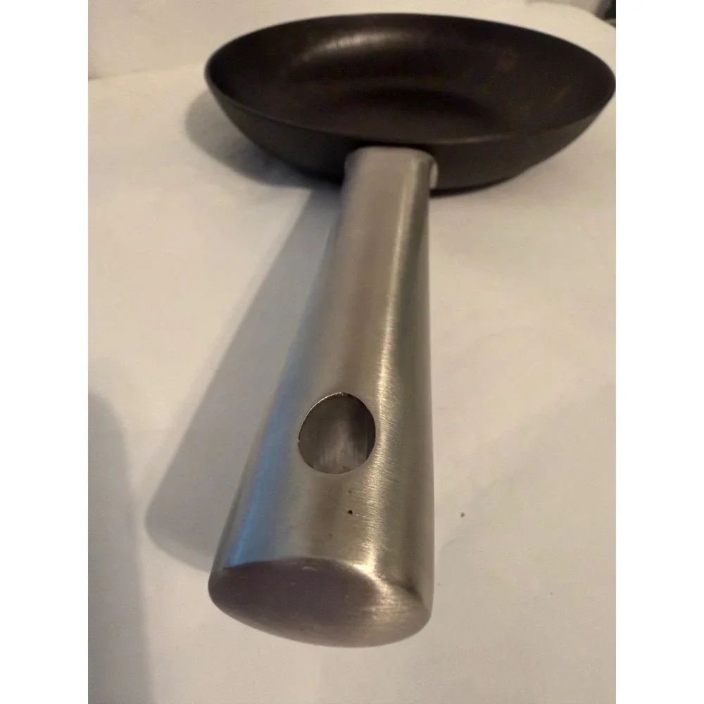 Crofton 8 Inch  Cast Iron Steel Frying Pan Skillet with Riveted Stainless Handle